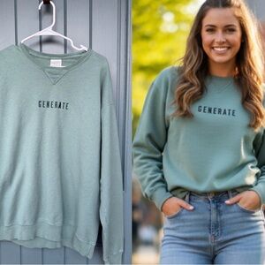 VTG Comfort Wash GENERATE Camp Sweatshirt M